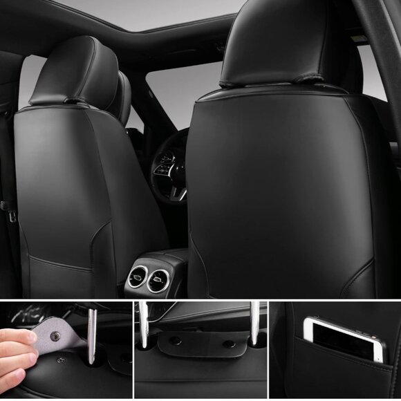 CAR PASS NAPPA LEATHER CAR SEAT COVERS - Picture 5 of 7